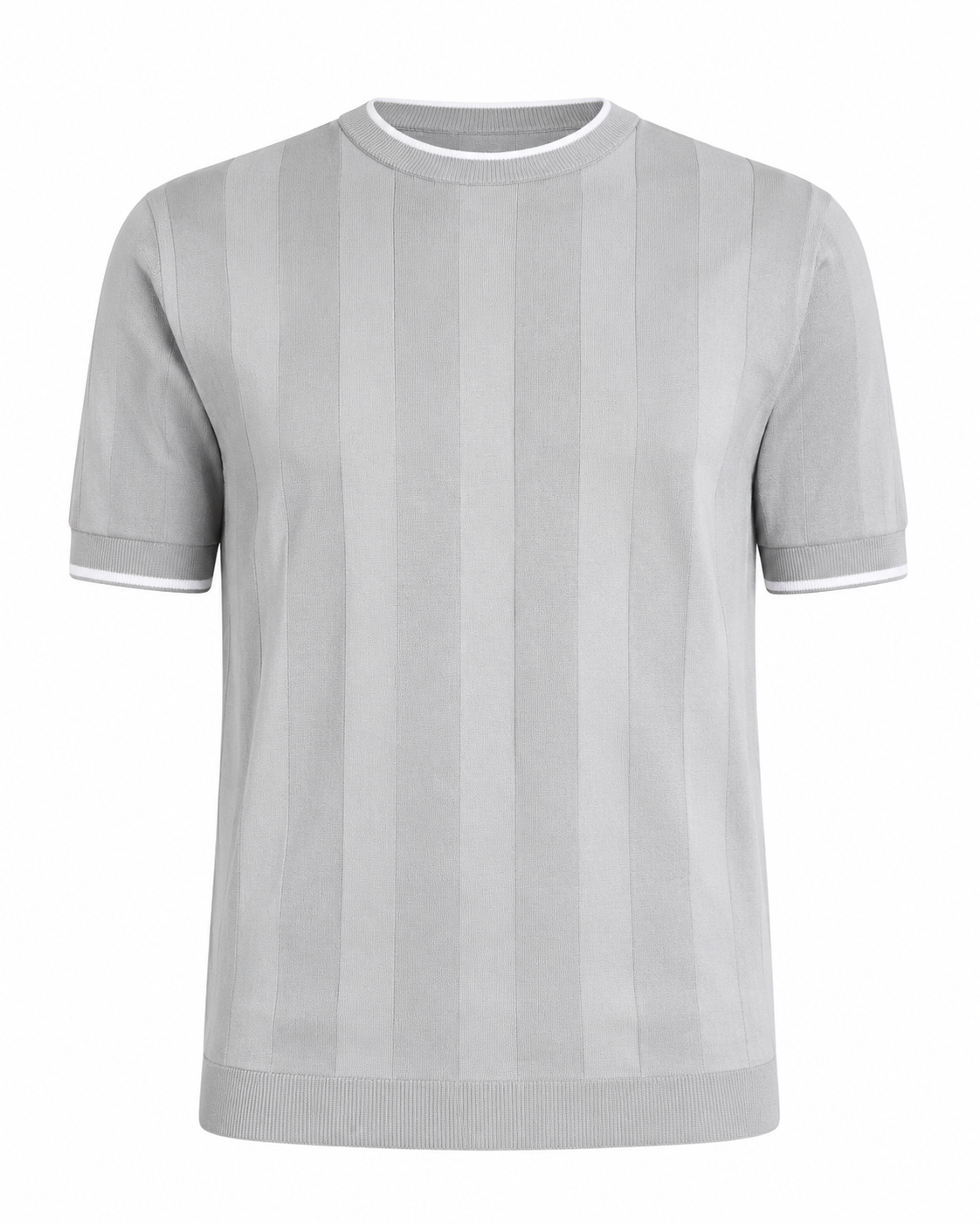 BRS FİTİLLİ ÇİZGİLİ BİSİKLET YAKA TİŞÖRT