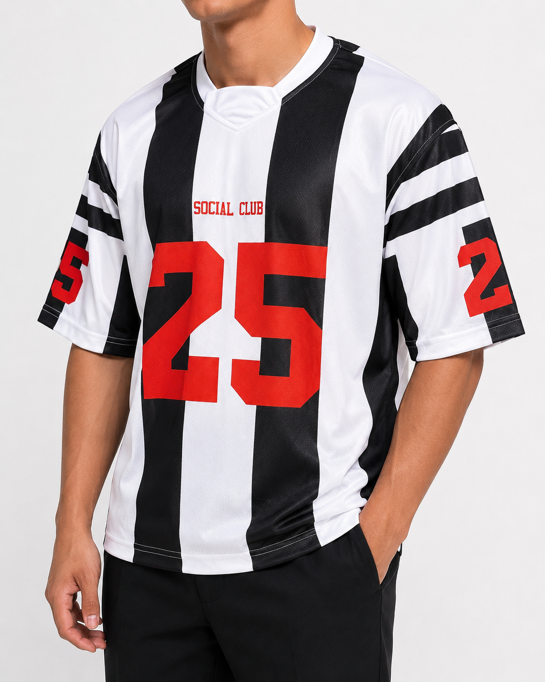 MESH JERSEY OVERSİZE FOOTBALL TİŞÖRT